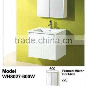 MDF / pvc bathroom wash basin cabinet / cabinet WH8027-600W