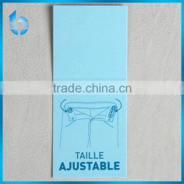 Blue Folded Paper Hangtag for Trousers photo-1