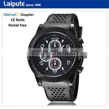 Wholesale Factory Price High Quality 316 stainless steel Case Japan movt 3ATM Rubber Band Quartz Sport Analog mens wrist watch