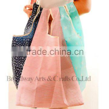 Promotional eco friendly natural handled organic polyester bag