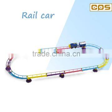 Park rail car with light:3 colors mixed