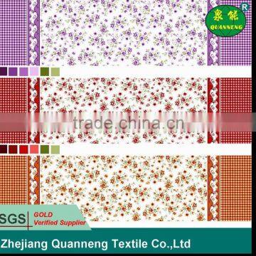 Changxing textile supplier 100% polyester floral printed home textile fabric