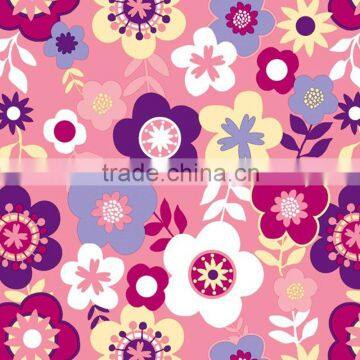 custom floral knit print fabric for fashion dress