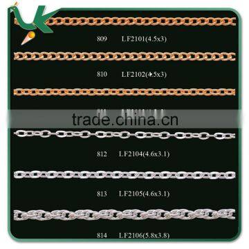 Colorful jewelry aluminum chain