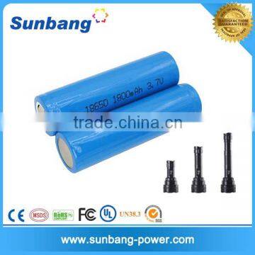 18650 Type 3.7v 1800mah li-ion battery rechargeable 1800mah li-ion batteries 3.7v 4.2v for led lamp/power bank