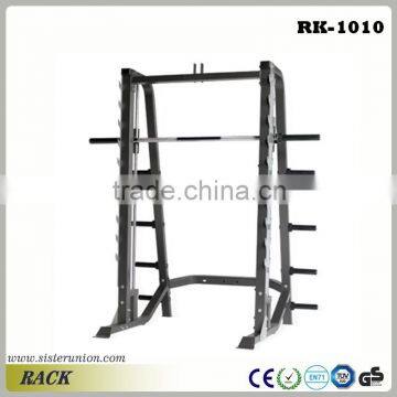 Excellent Gym trainer for olympic barbell dumbbells power rack