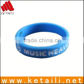 China OEM Customized Silicone Bracelets Cheapest Silicone Bracelet Printed Logo embossed debossed bead bracelet