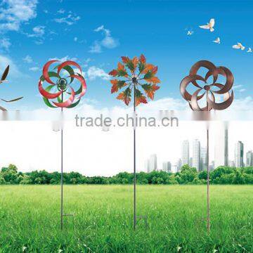 Metal Windmill Garden Stakes