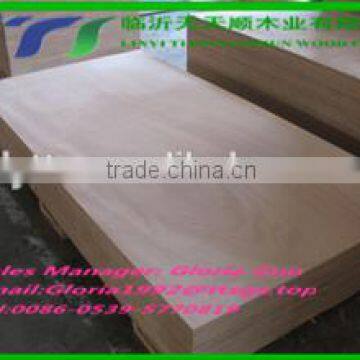 Natural bintangor veneer faced MDF