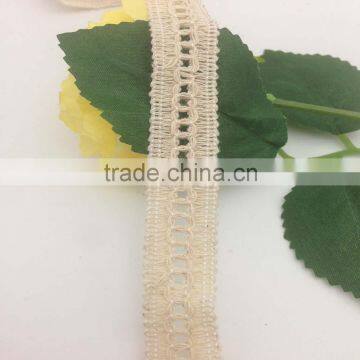 garment accessories manufacturer in china sewing craft 100% cotton braid cord scalloped lace trim