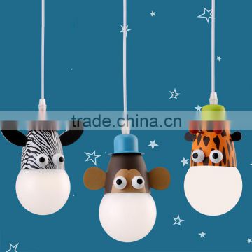 Hot Selling Animals Design Pendant Lamps Acrylic Lampshade White Cartoon Pendant Lights