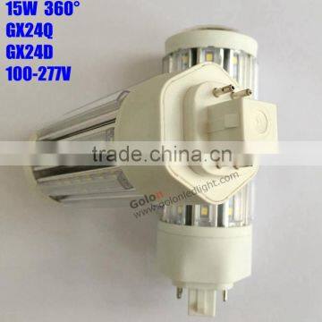 gx24q 3 led light 15W LED PL light high quality best price plc 4 pin led g24 lamp 30W 20W 13W 11W 9W