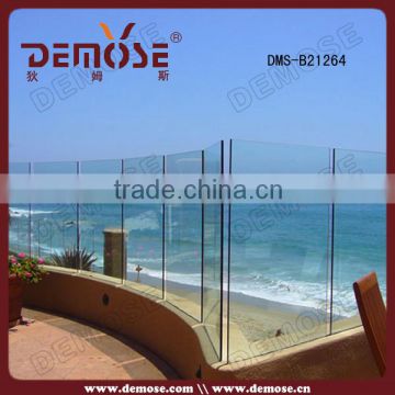 glass balustrade design / plexiglass fence panels for sale