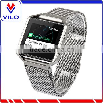 2016 Best Selling For Fitbit Blaze Bands Strap Milanese Loop Stainless Steel