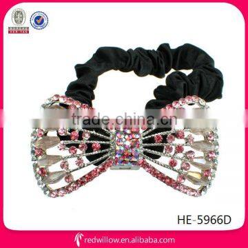 Wholesale elegant diamnte bow tie hair band