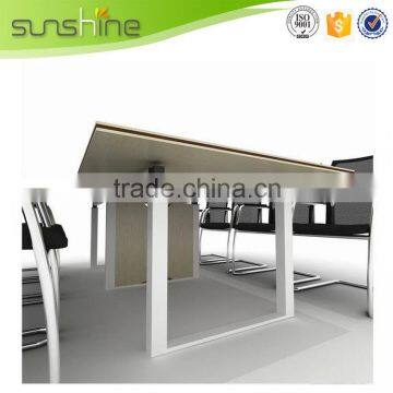 Factory in Guangzhou China High Reflective White Marble Conference Table photo-2