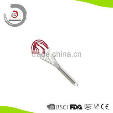 2015 Kitchen tools Egg Beater / whisk with Silicone Tip,Stainless Steel