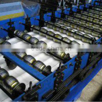 Steel tile roll forming machine