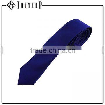 high quanlity best design boy plain blue silk tie sale