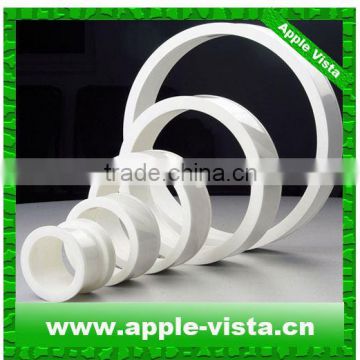 White zirconia pulley for wire cable drawing machine, ceramic rings for wire cable drawing, assembled cone capstans