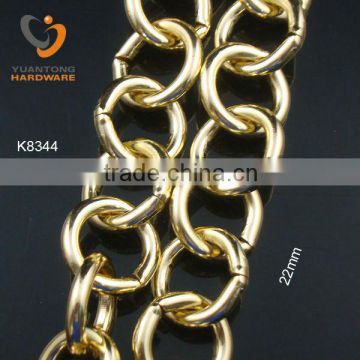 soomth surface 18K gold chain