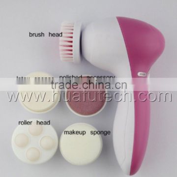 exfoliating brush electric facial massager 5 In 1 beauty facial cleaner