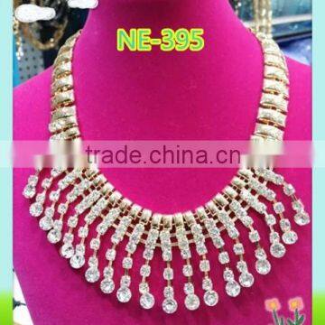 Summer jewelry necklace with rhinestone for women