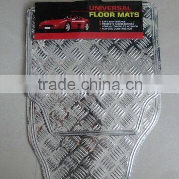 Hot sales car mat pvc+aluminum car mat