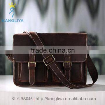 Top Quality Genuine Leather High End Briefcase Business Bags Structural Durabilities