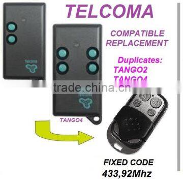 For TELCOMA TANGO2,TANGO4 compatible remote control replacement
