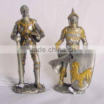 High Quality Metal Knight Armor, soldier figurines