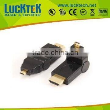 Micro HDMI male to HDMI male adaptor,swing type