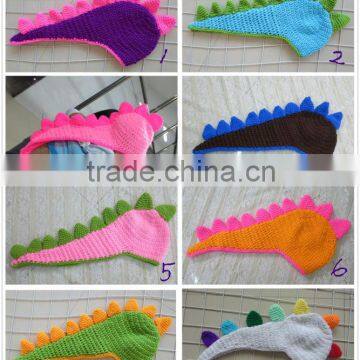 New Arrivals boutique wholesale warm Dinosaur hats cute baby hats