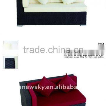 right armrest chairs rattan corner sofa