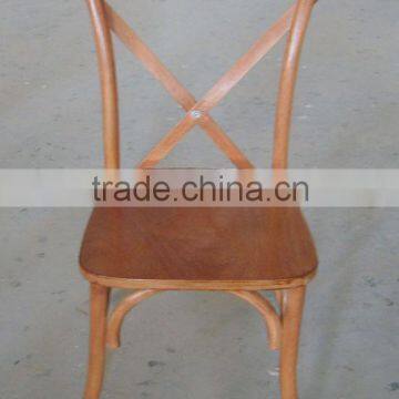 Wood Rental Wedding Cross Back Bar Chair photo-2