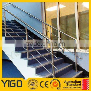 Stainless steel handrail for outdoor steps