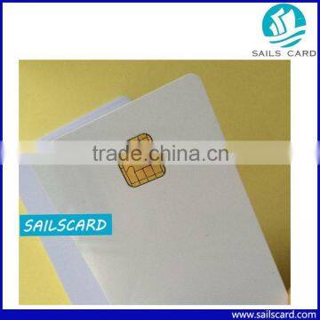 white SLE4428 chip contact smart card with Hico magnetic stripe