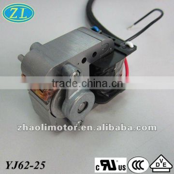 Electric fan motor High torque low rpm Shaded pole motorYJ62-25 type:VDE,UL,CE,CCC,CUL certified high speed low noise