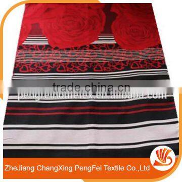 Cheap Factory Price Polyester Pigment Print Fabric 240CM 65GSM Flower Type