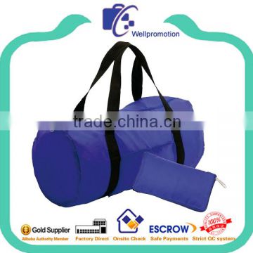 Wellpromotion branded design promotional folding duffle bag