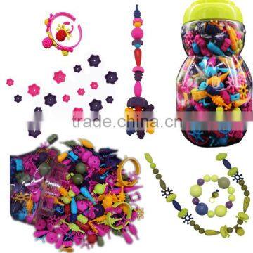 magic fun plastic pop beads 500pcs,diy beads,snap bead together,pop beads