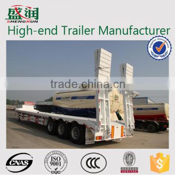 China manufacture low platform semi trailer transport