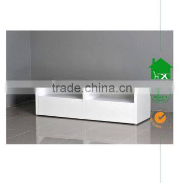 TV-3028 Sola tv cabinet glossy white with drawers in living room