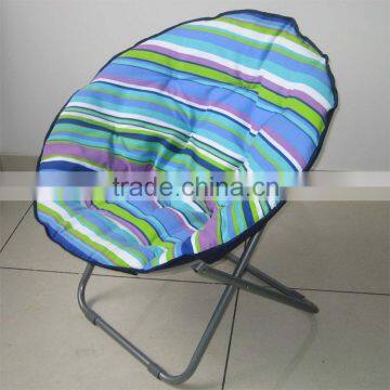 Outdoor folding half moon chair,corrugated stools.