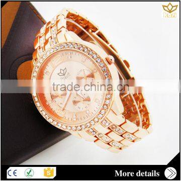 Guandong factory crystal stone quartz brand watch 7021