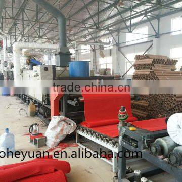 S shape plastic carpet production line