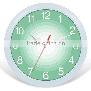 Plastic Wall Clock, with Custom Made Clock Dial for Promotion