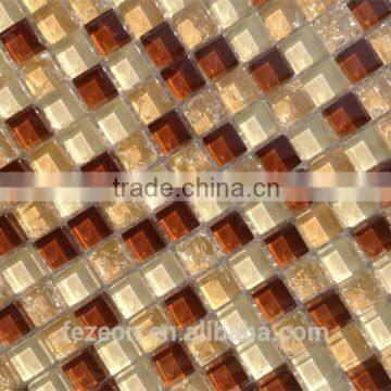 back mesh glass mosaic tile for bathroom wall tile