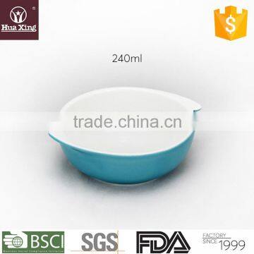 H11276 cyan porcelain chaozhou factory oem odm color glazed bowl