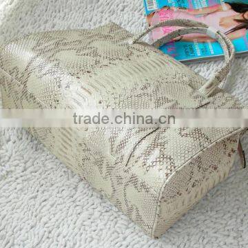 New Design Custom Handbag Wax Print Fabric Bag and PU Top Handle Bag photo-6